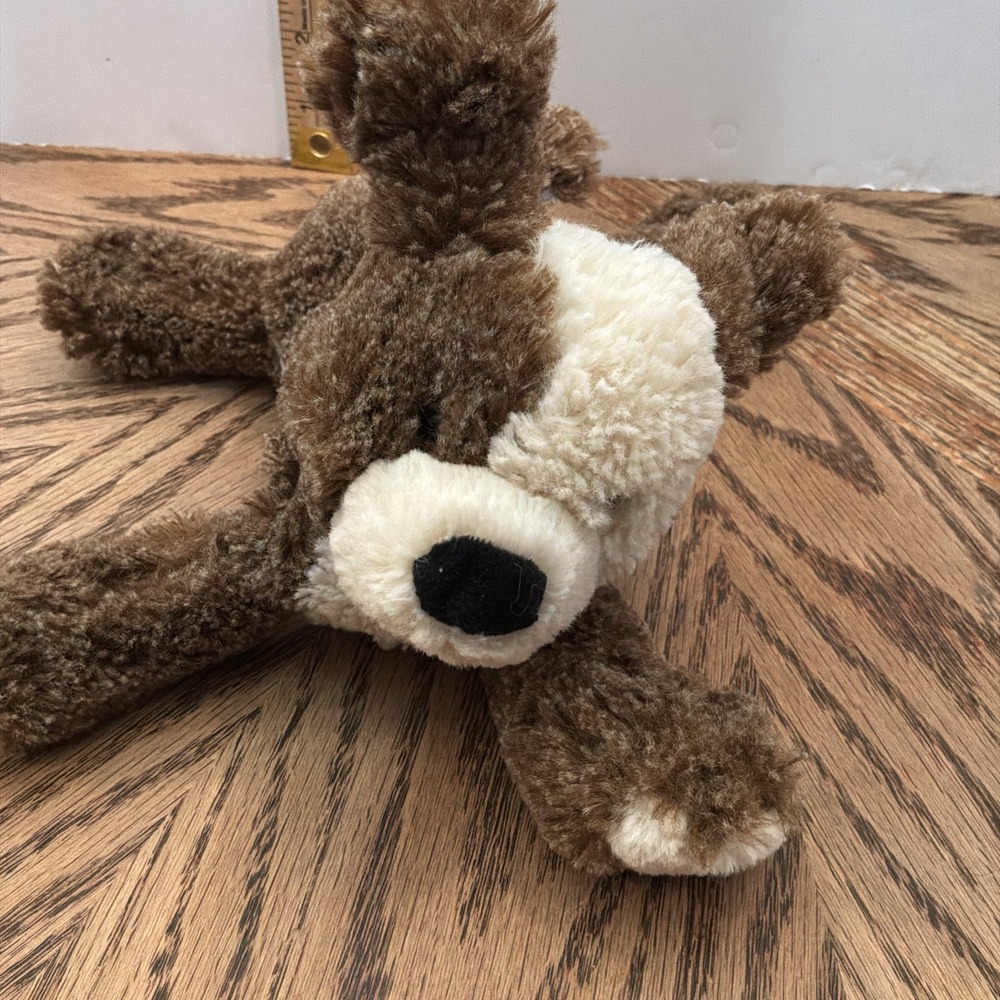 mary meyer plush Dog White And Brown Floppy Lovey‎ Snuggle